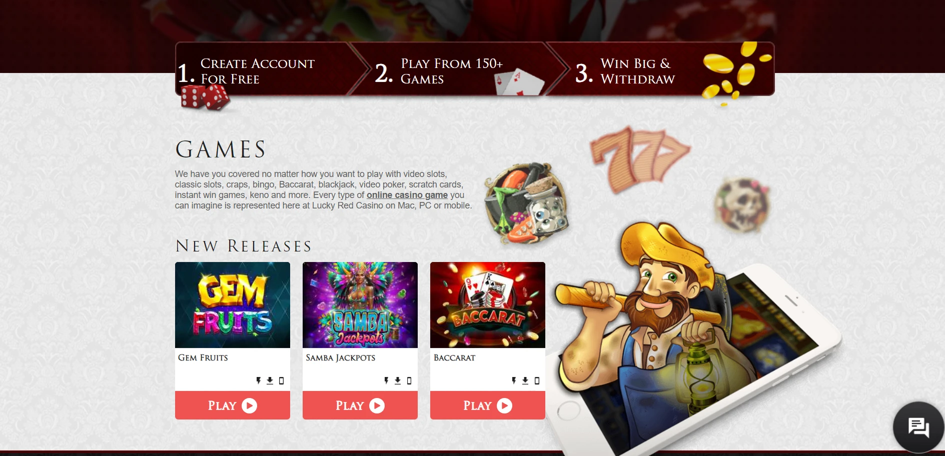 Lucky Red Casino Screenshot