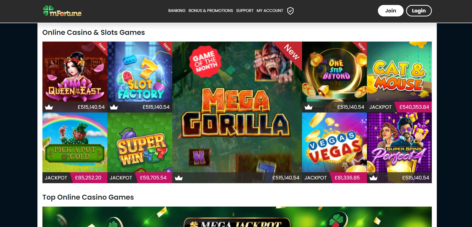 mFortune Casino Screenshot
