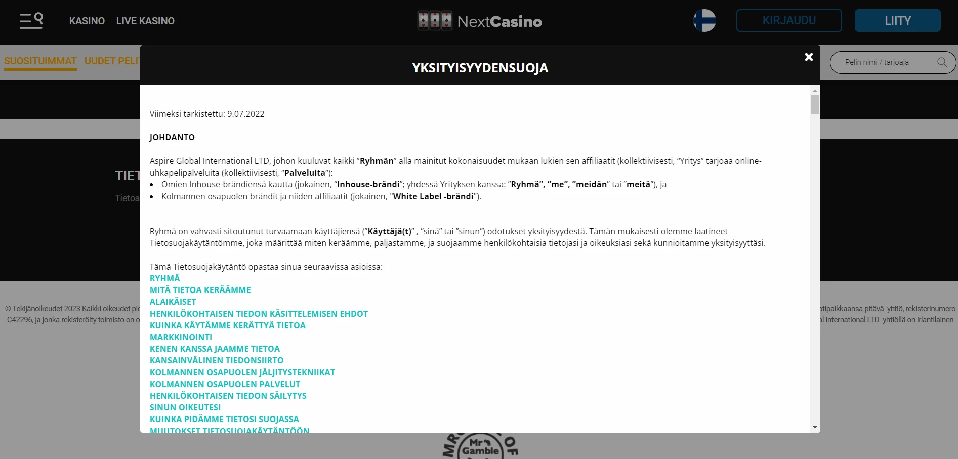 Next Casino Screenshot