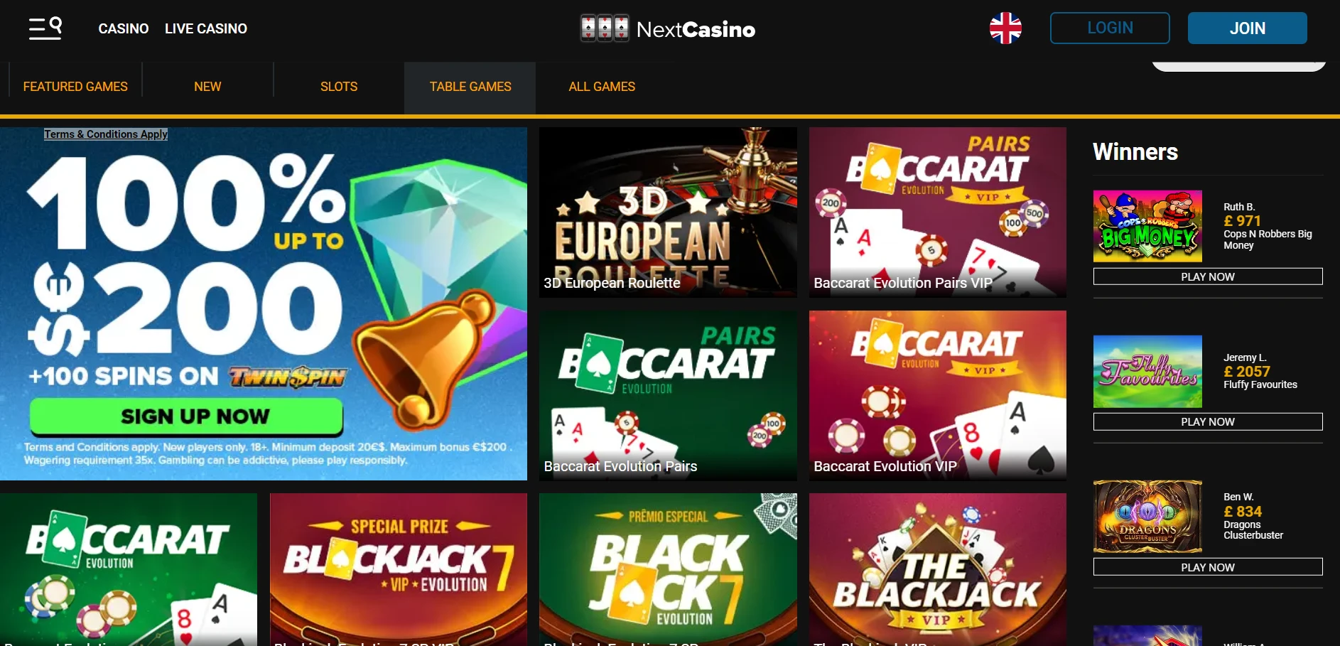 Next Casino Screenshot