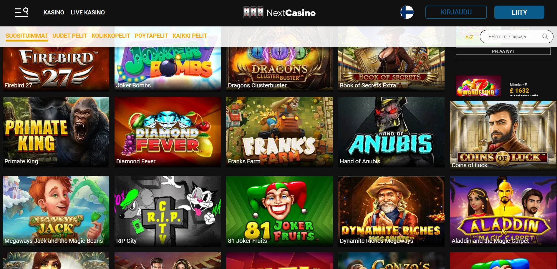Next Casino Screenshot