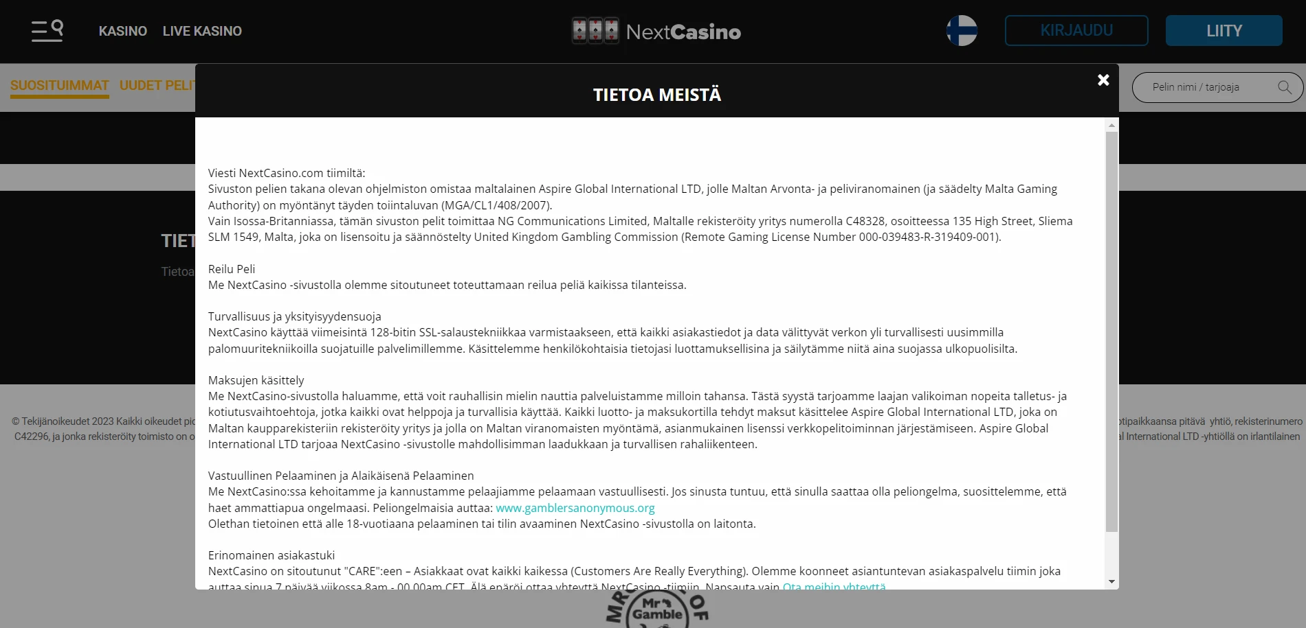 Next Casino Screenshot