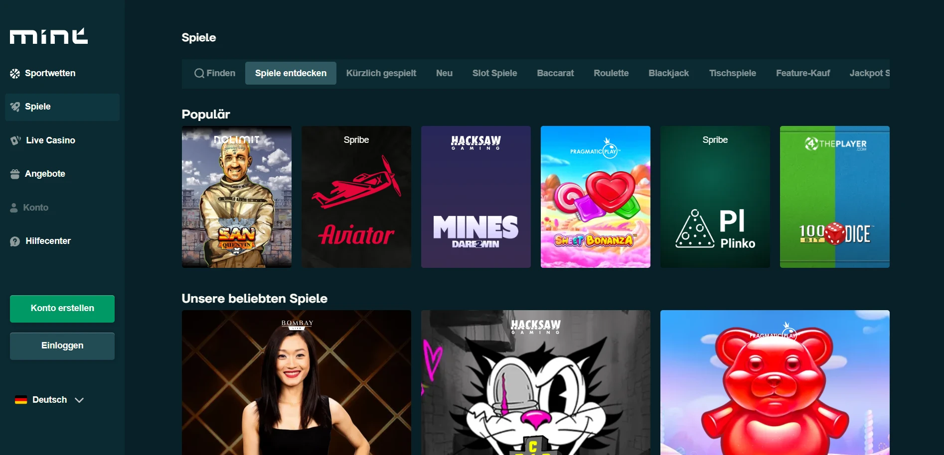 No Limit Casino Screenshot