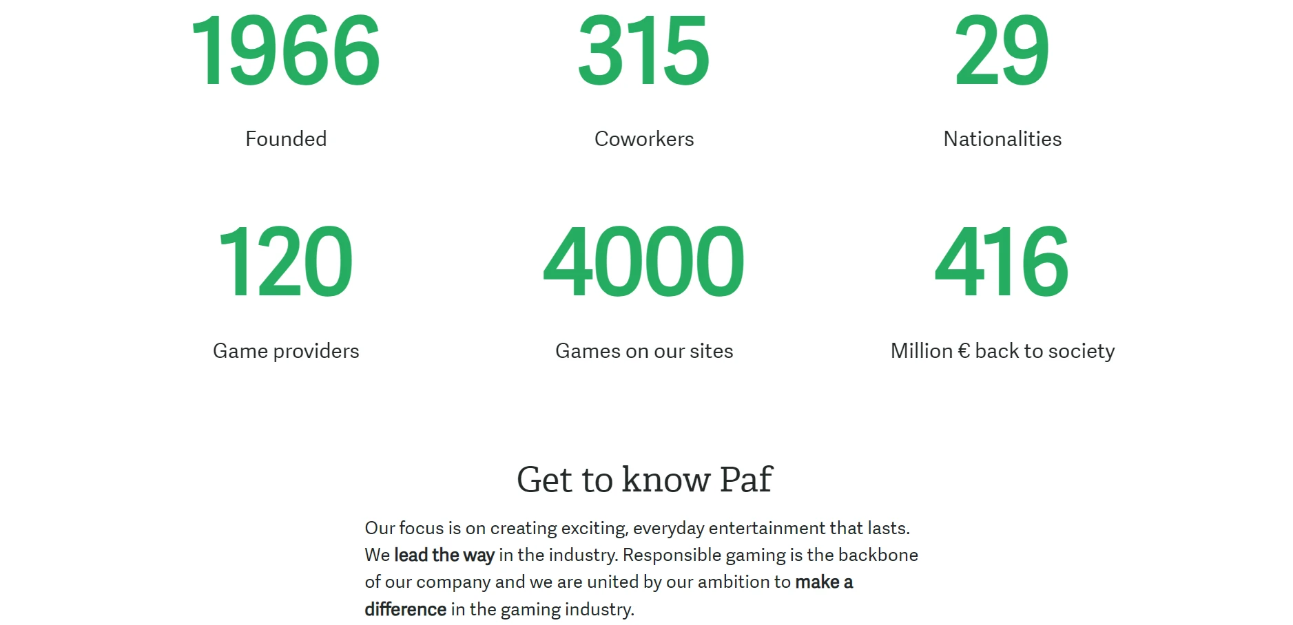 Paf Casino Screenshot
