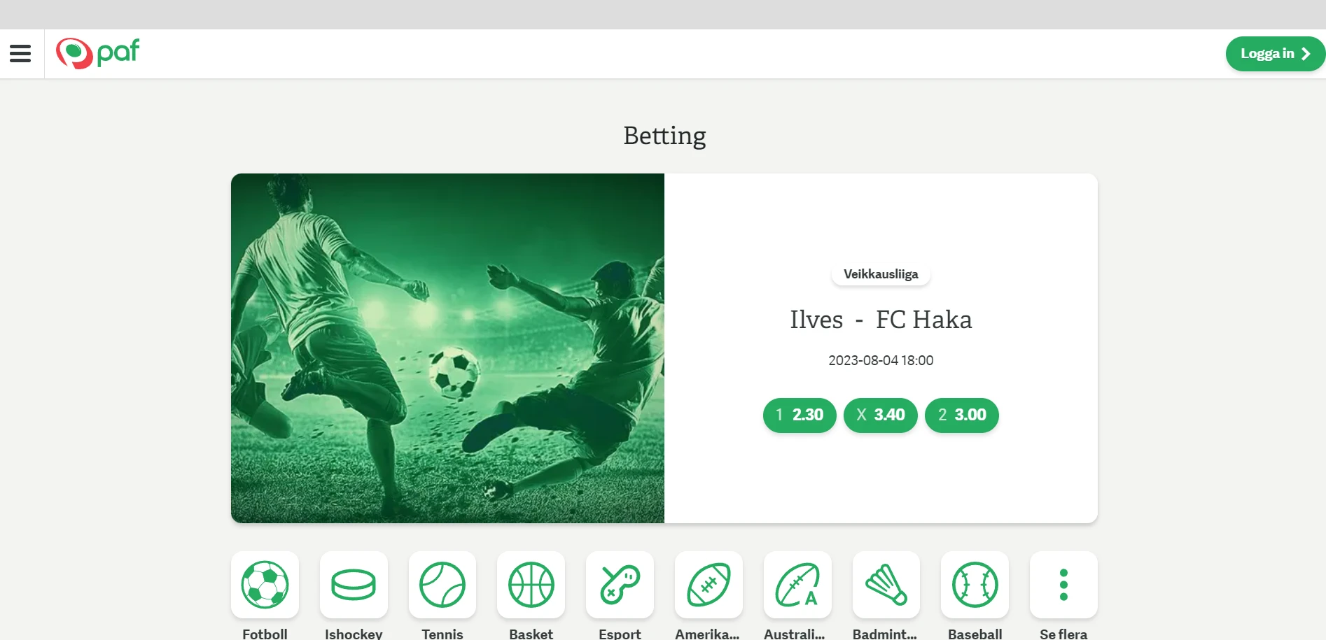 Paf Casino Screenshot