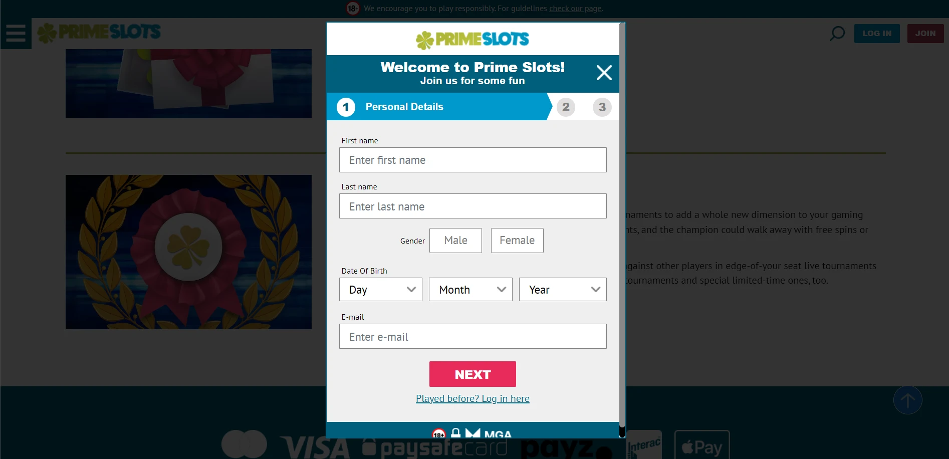 Prime Slots Screenshot
