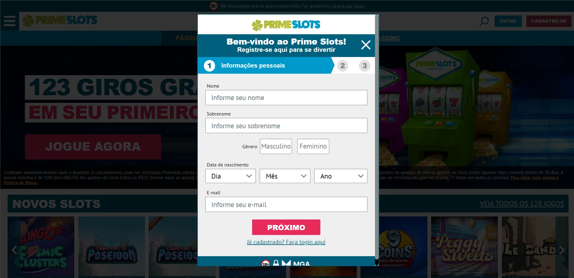 Prime Slots Screenshot