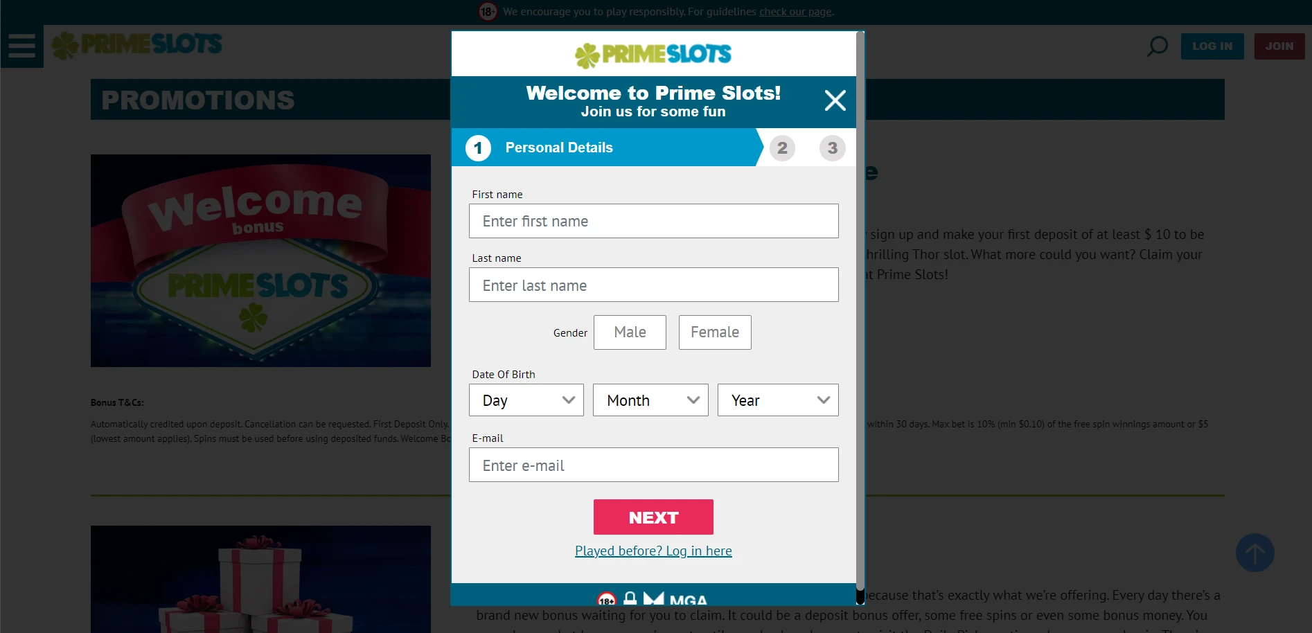 Prime Slots Screenshot