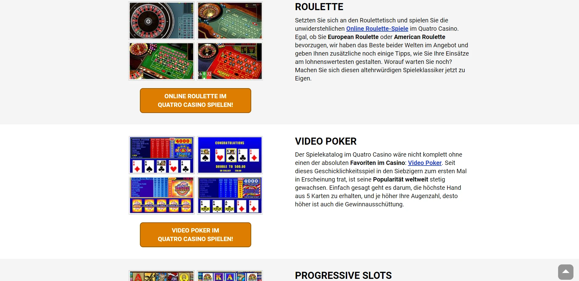 Quatro Casino Screenshot