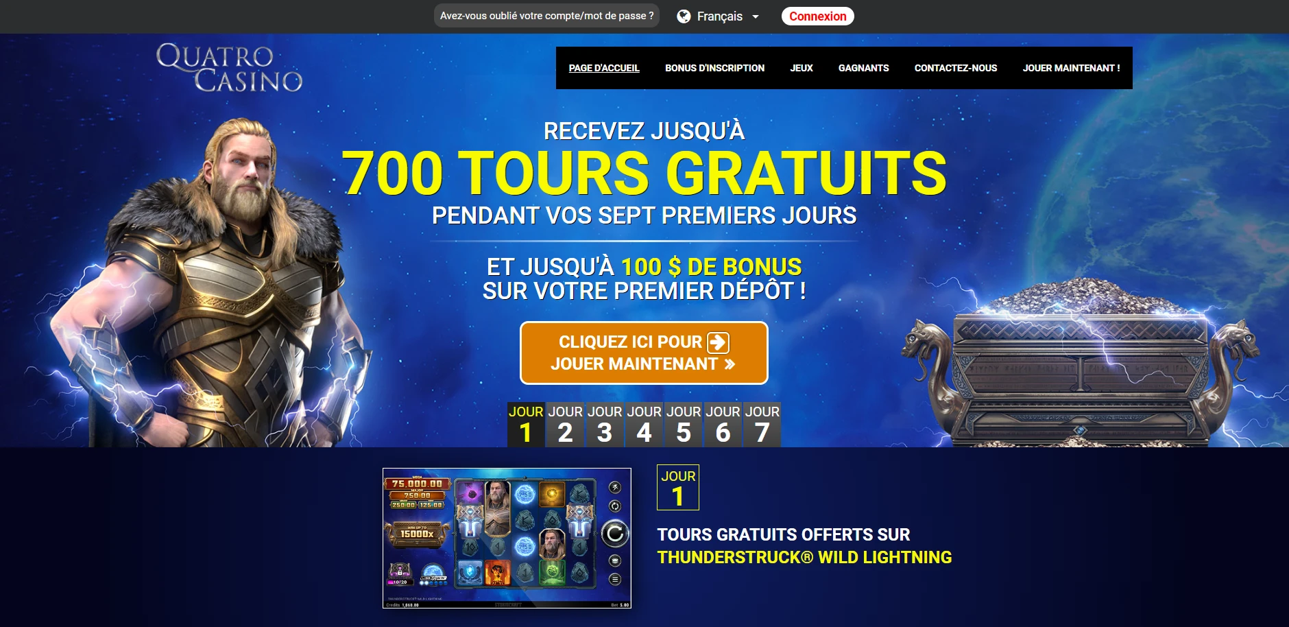 Quatro Casino Screenshot