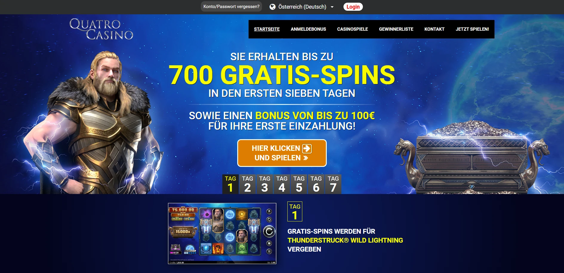 Quatro Casino Screenshot