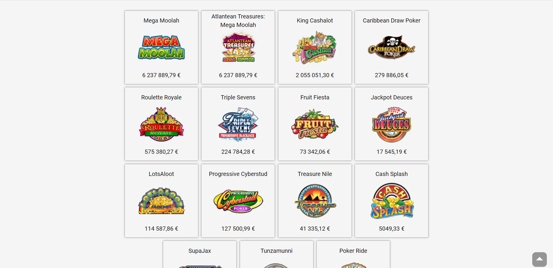Quatro Casino Screenshot