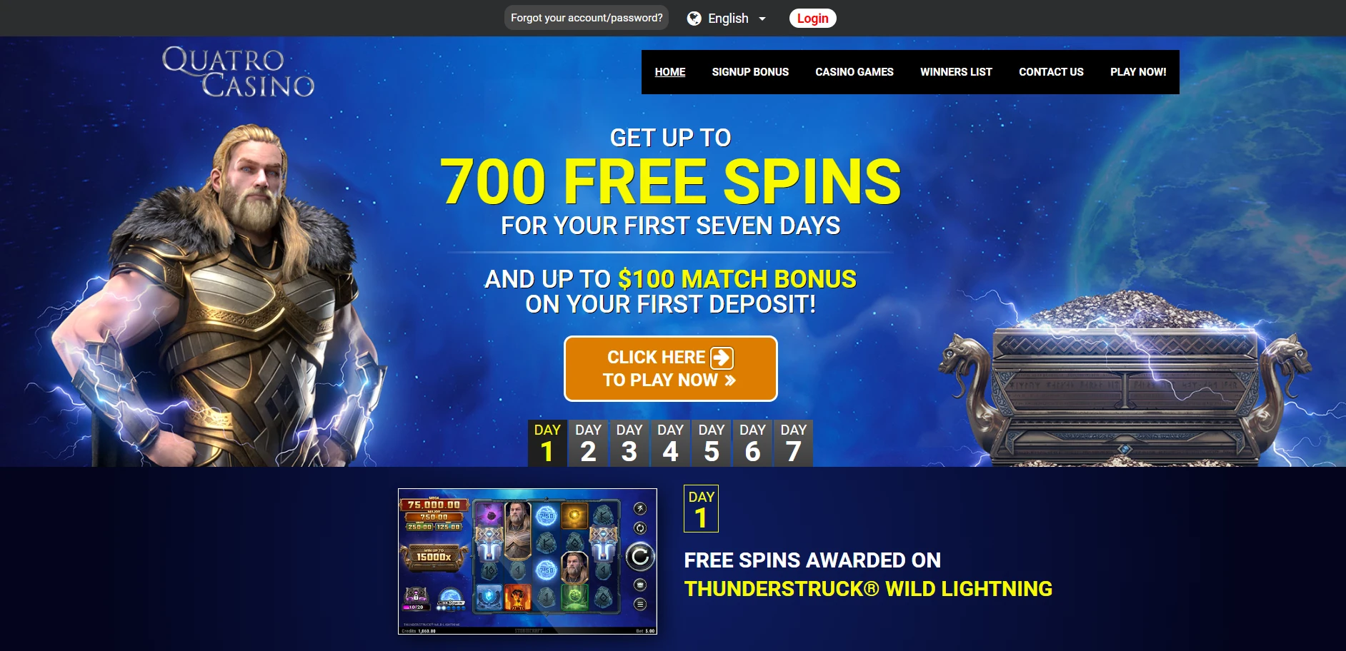Quatro Casino Screenshot