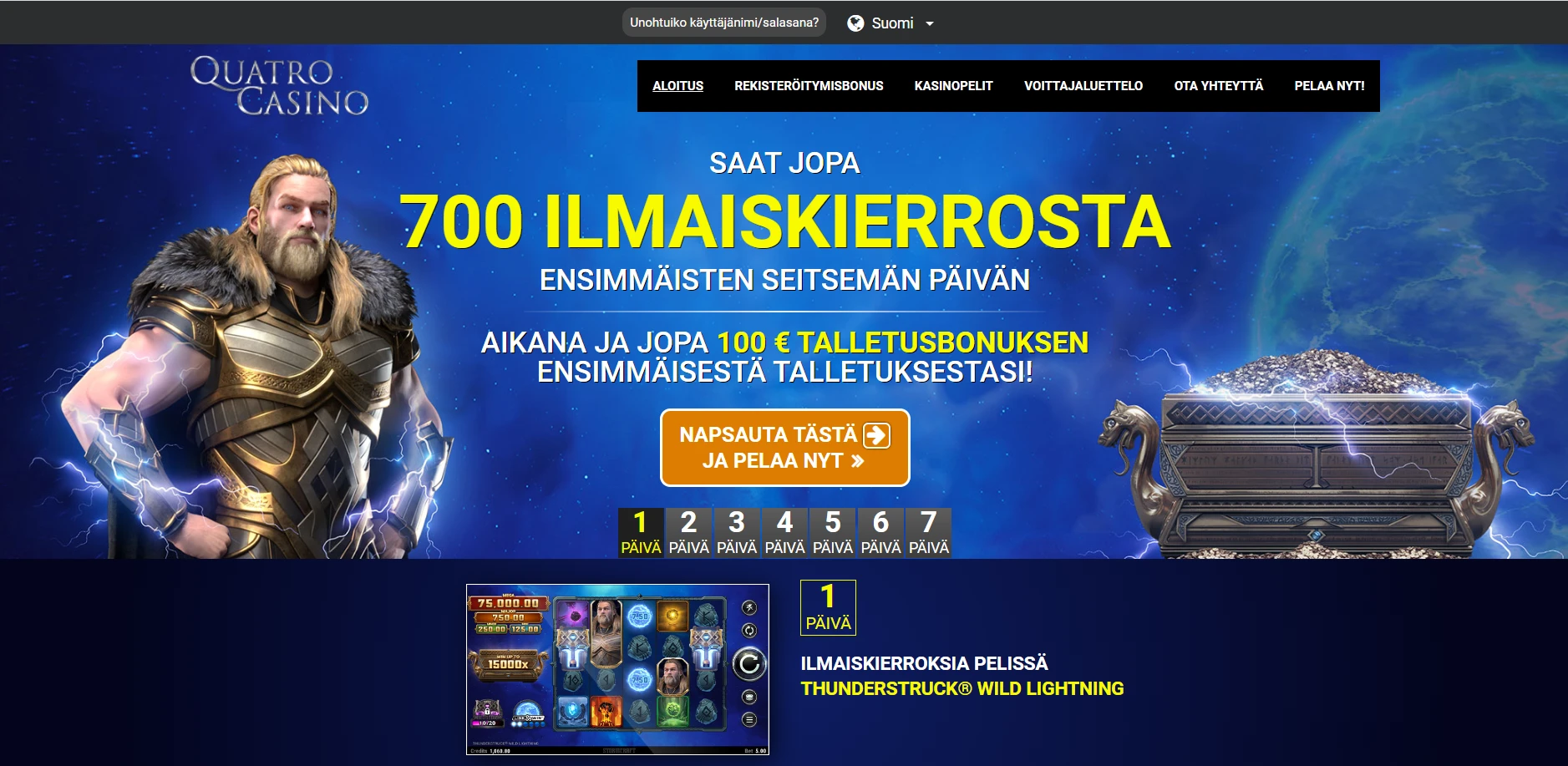 Quatro Casino Screenshot