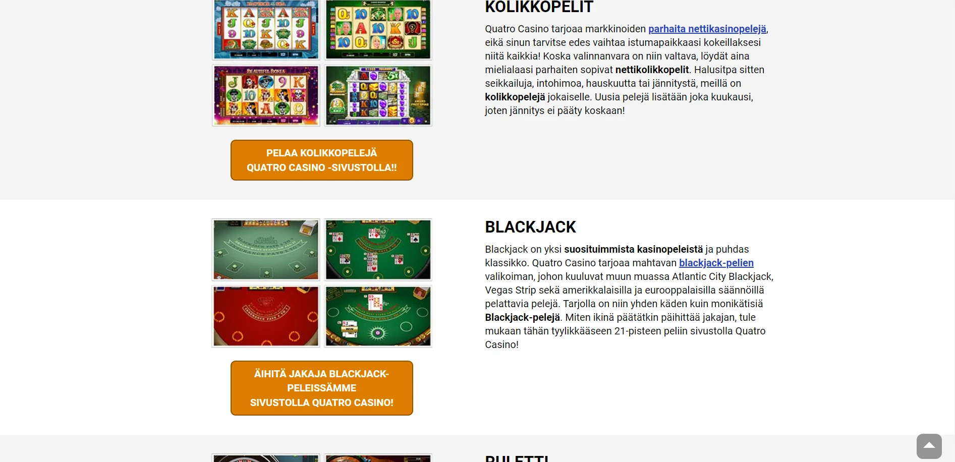 Quatro Casino Screenshot