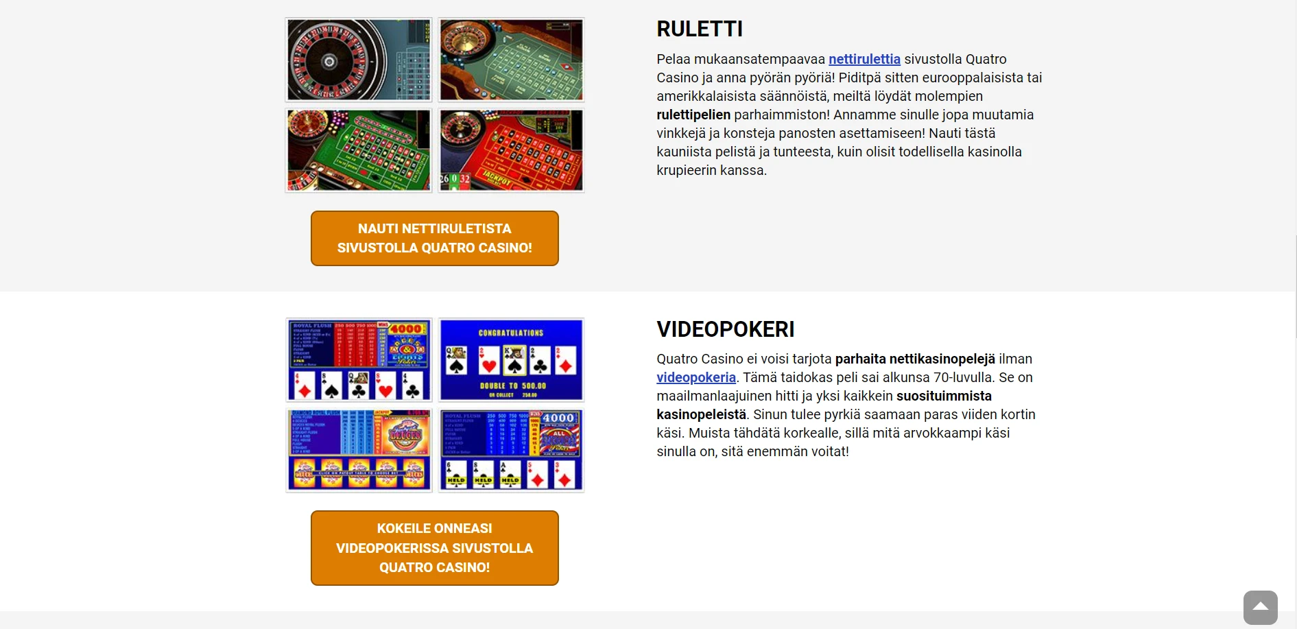 Quatro Casino Screenshot
