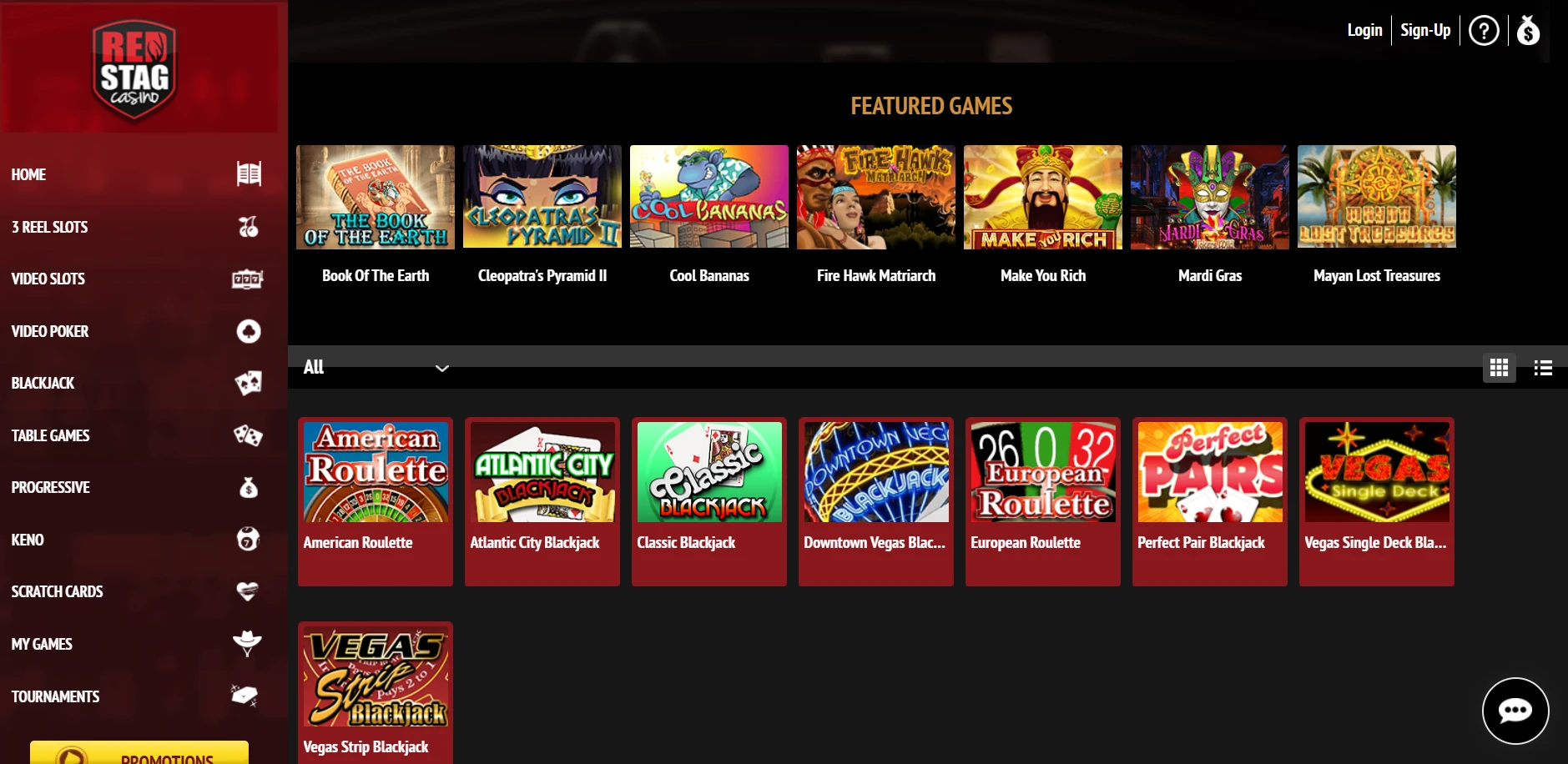 Red Stag Casino Screenshot