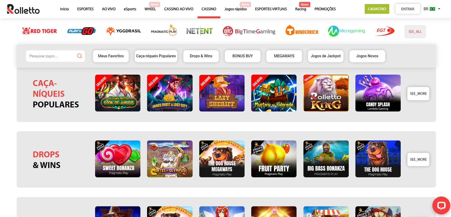 Rolletto Casino Screenshot