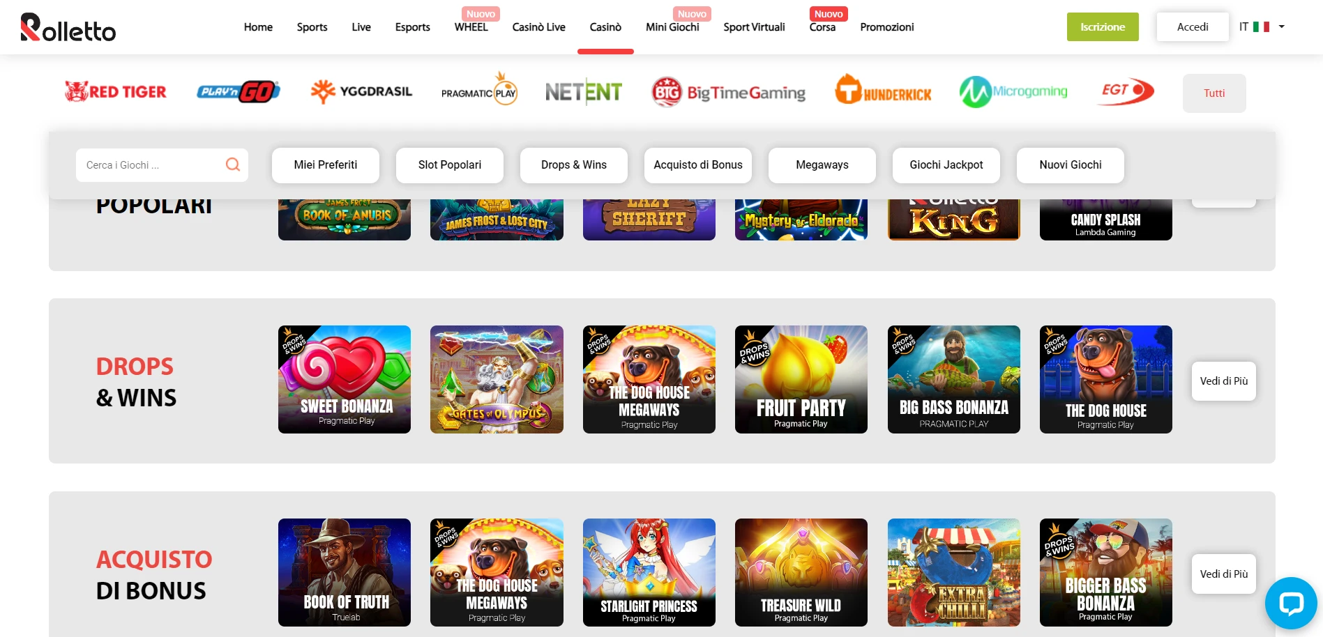 Rolletto Casino Screenshot