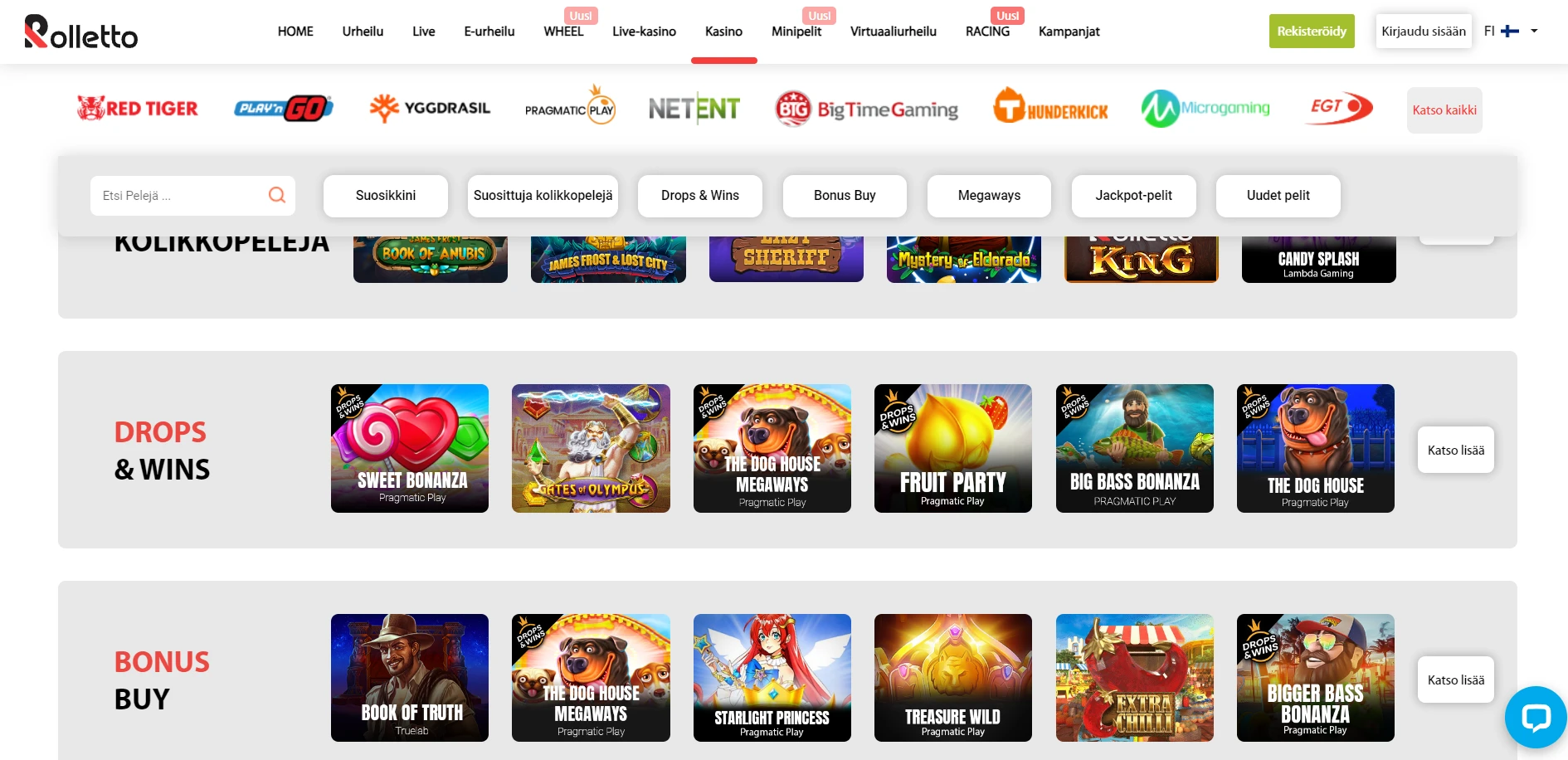 Rolletto Casino Screenshot