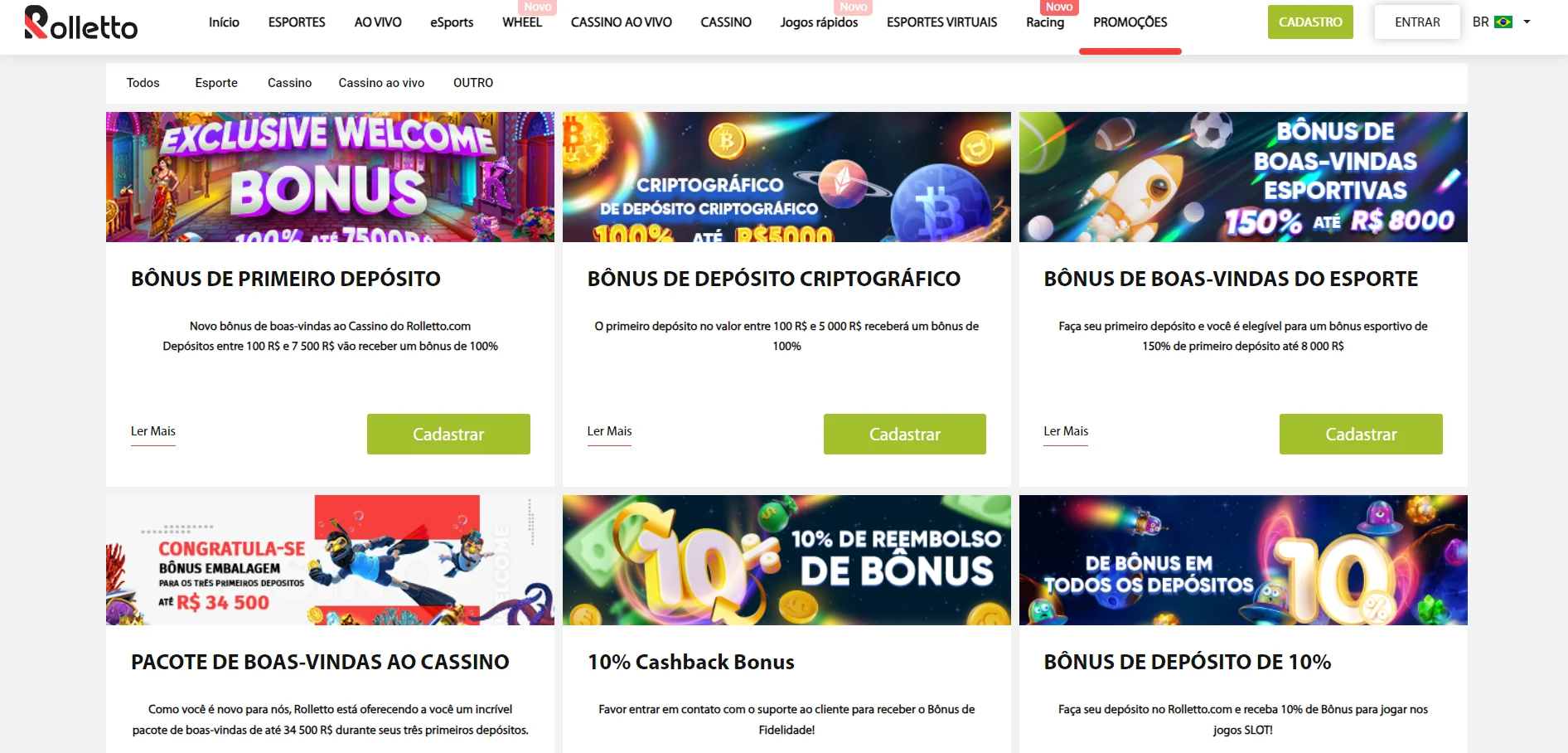 Rolletto Casino Screenshot