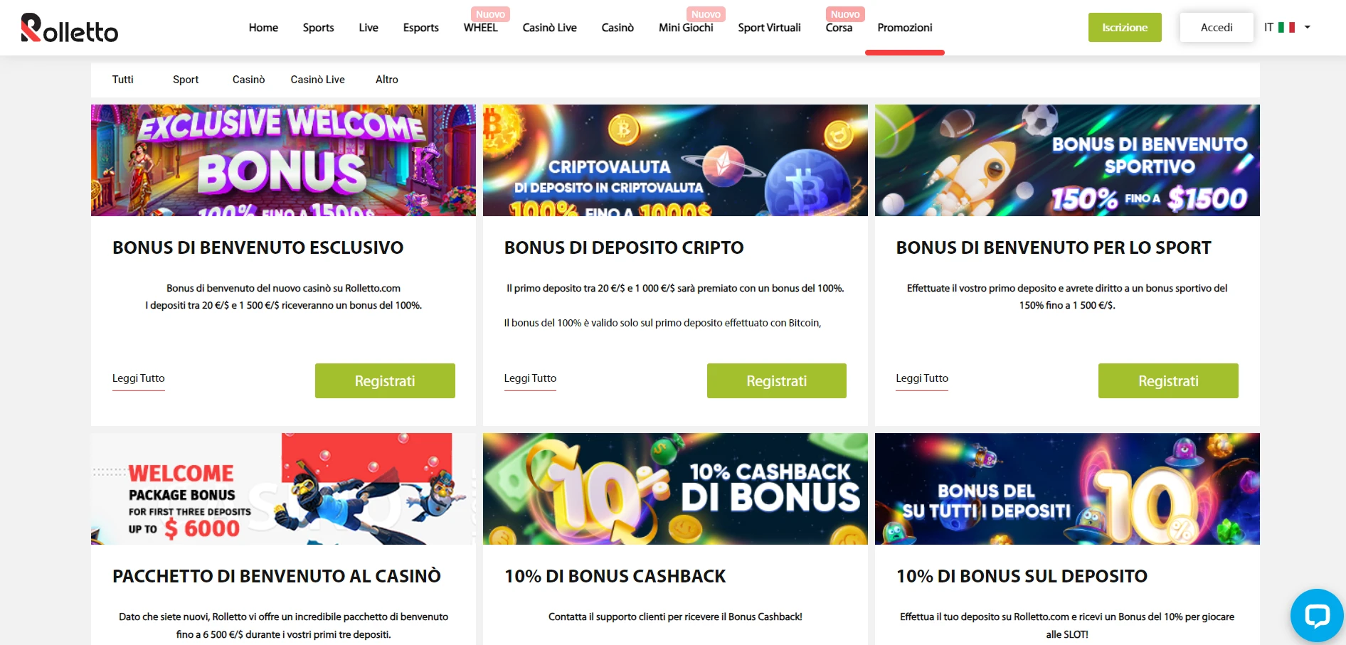 Rolletto Casino Screenshot