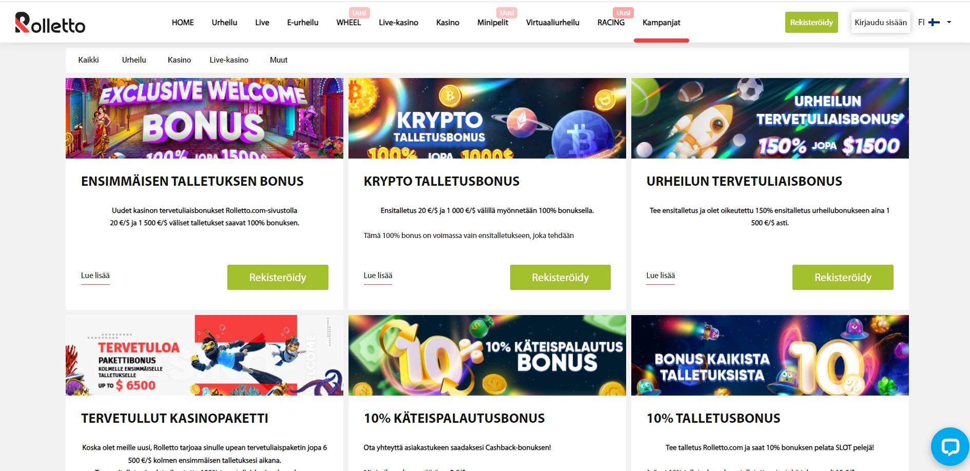Rolletto Casino Screenshot