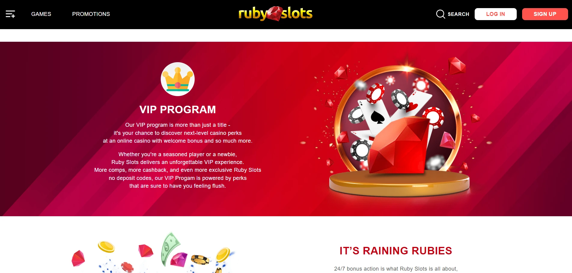 Ruby Slots Casino Screenshot