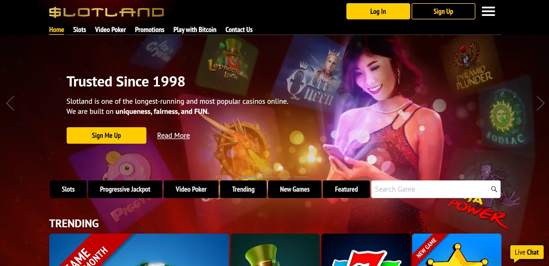 Slotland Casino Screenshot