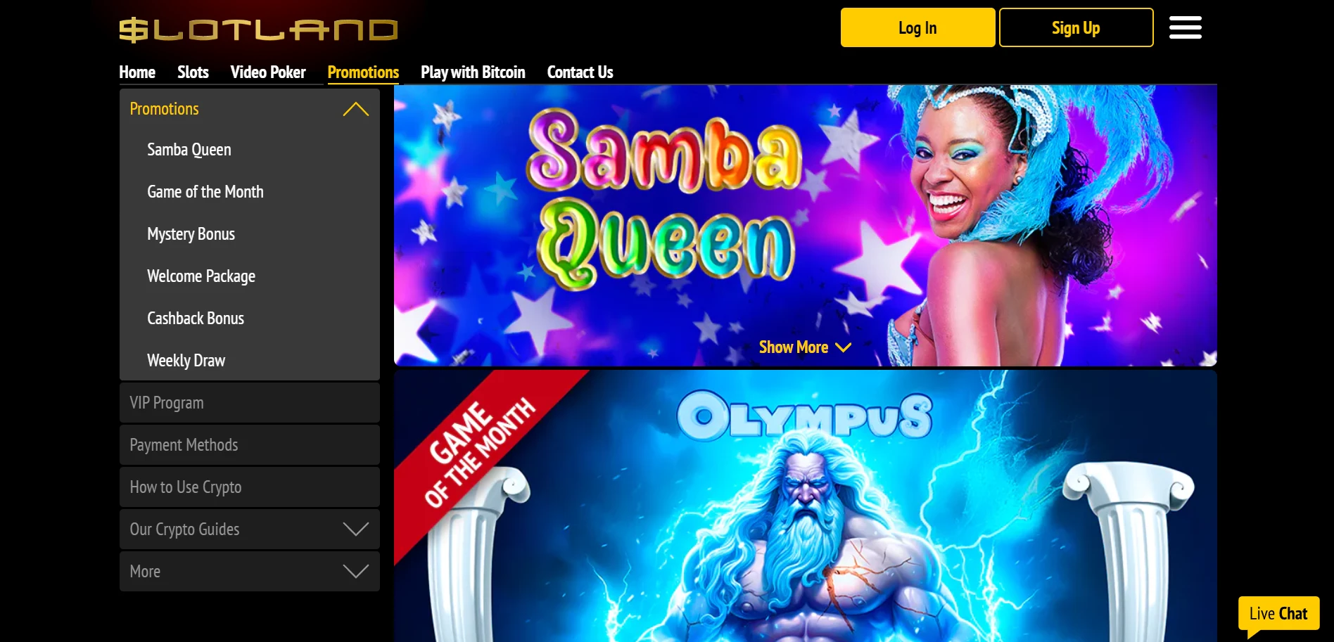 Slotland Casino Screenshot