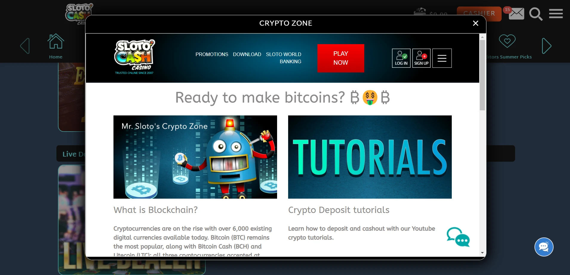 SlotoCash Casino Screenshot