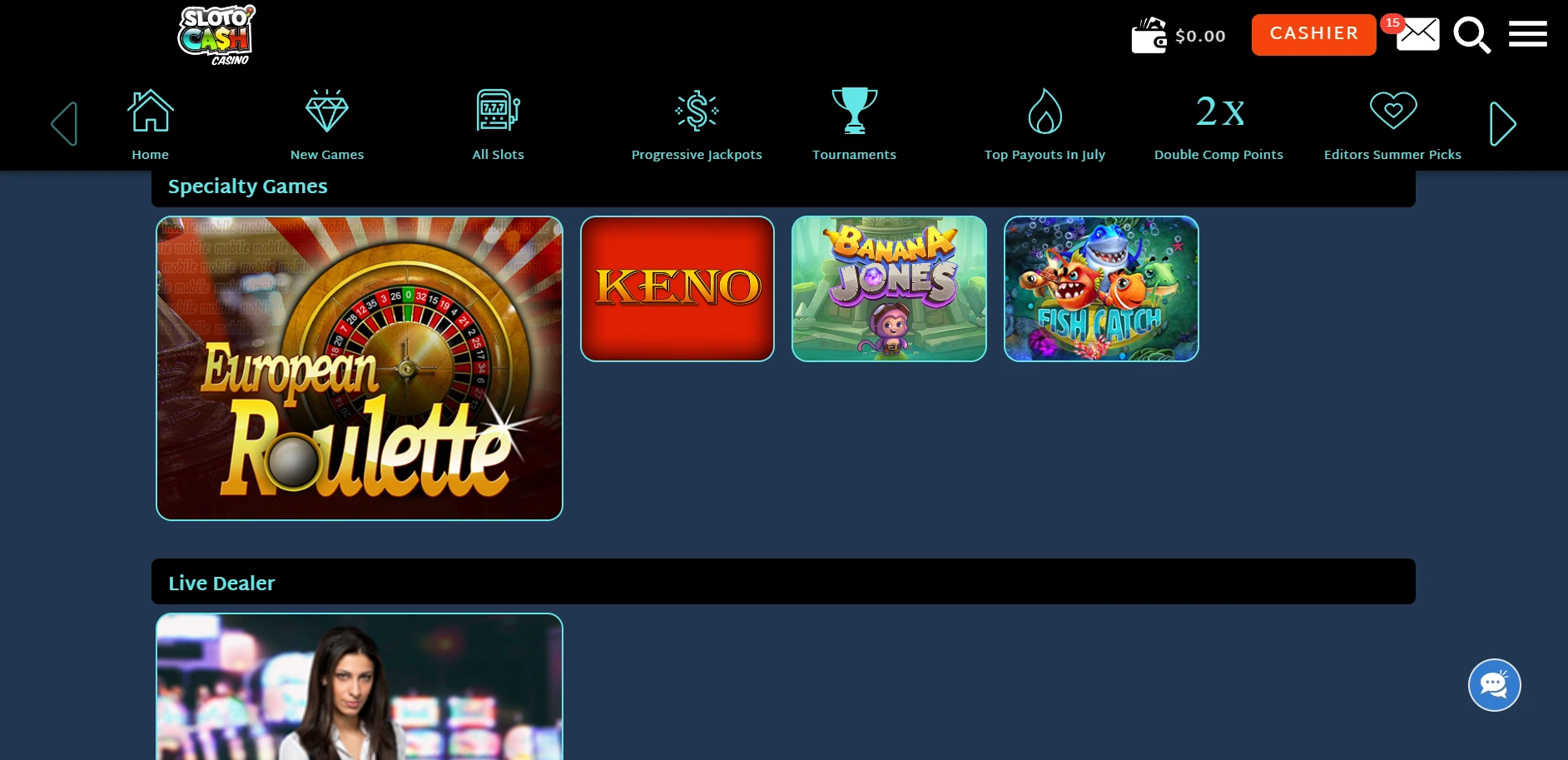 SlotoCash Casino Screenshot