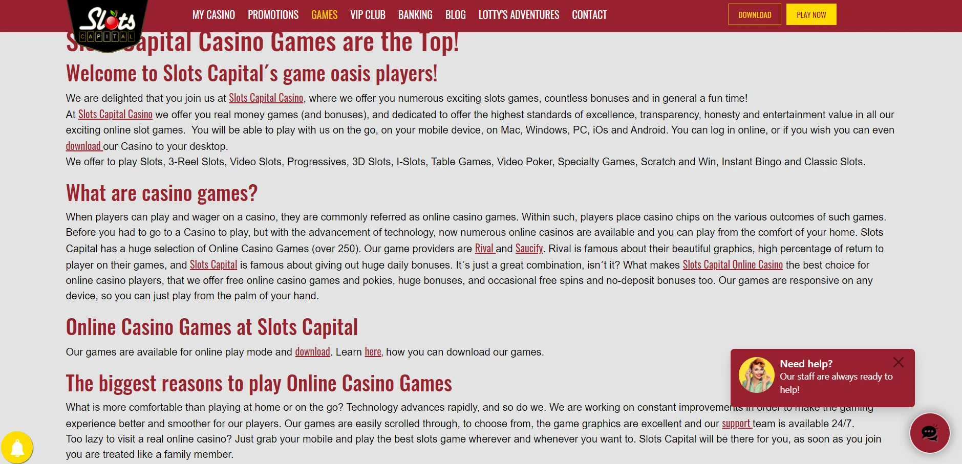 Slots Capital Casino Screenshot