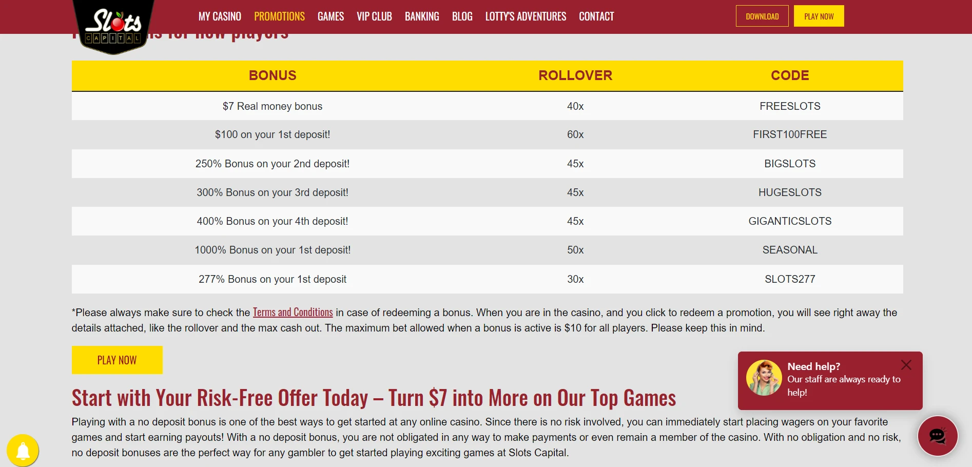 Slots Capital Casino Screenshot