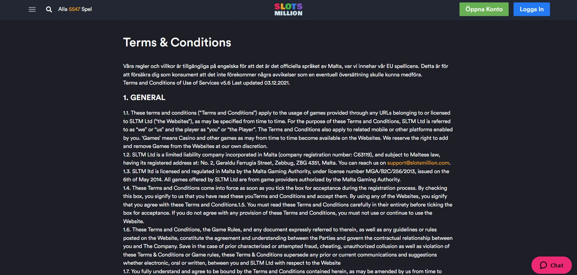 SlotsMillion Casino Screenshot