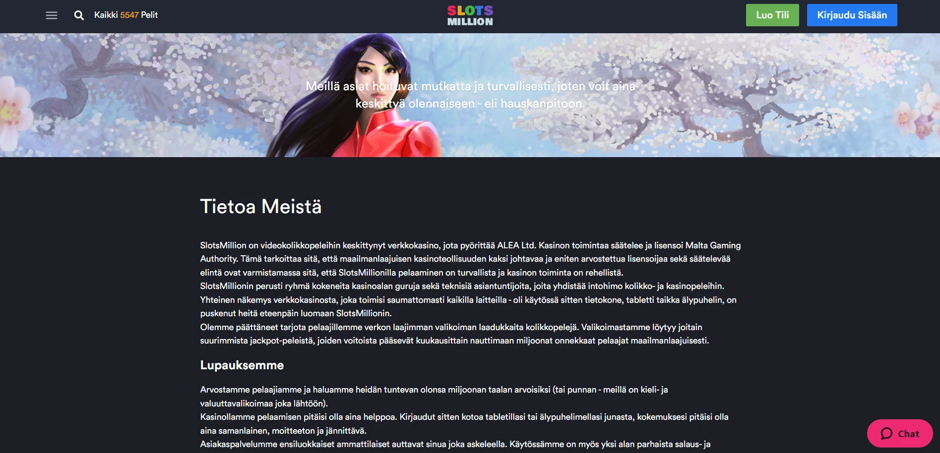SlotsMillion Casino Screenshot