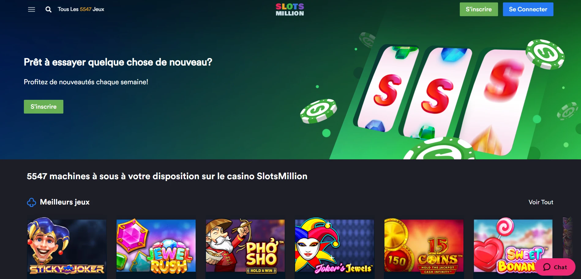 SlotsMillion Casino Screenshot