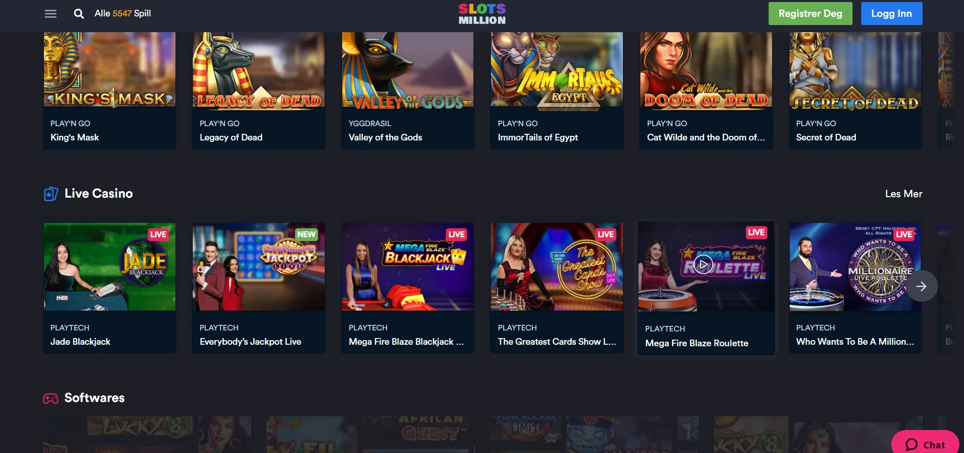 SlotsMillion Casino Screenshot