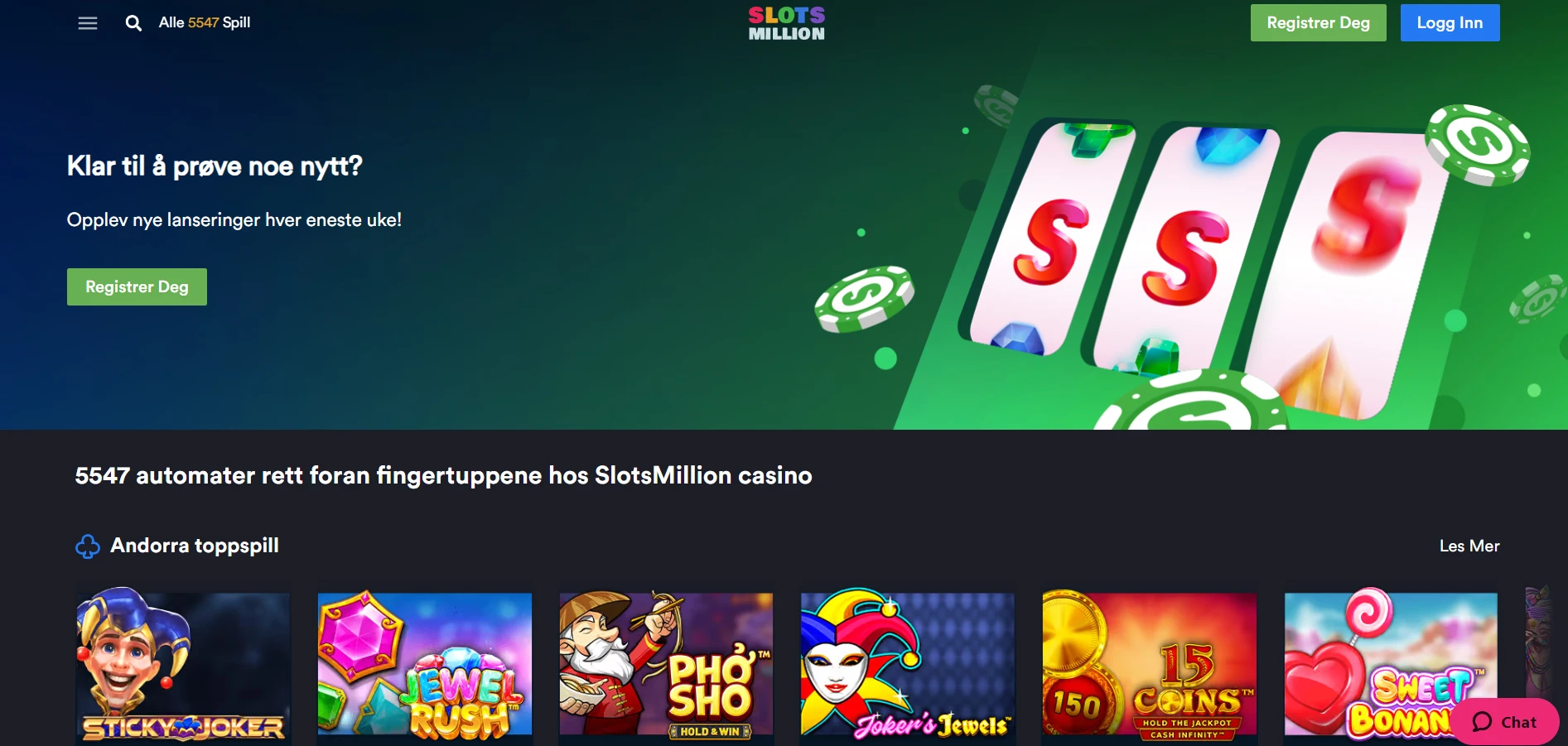 SlotsMillion Casino Screenshot