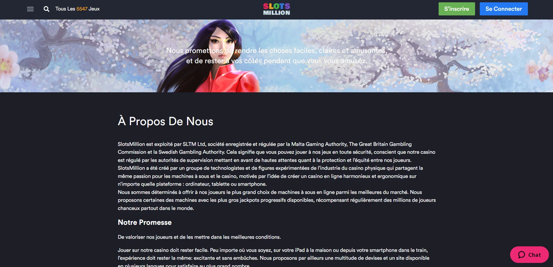 SlotsMillion Casino Screenshot