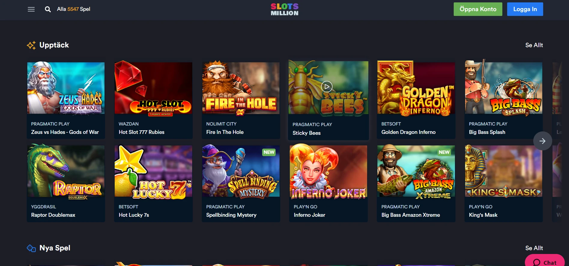 SlotsMillion Casino Screenshot