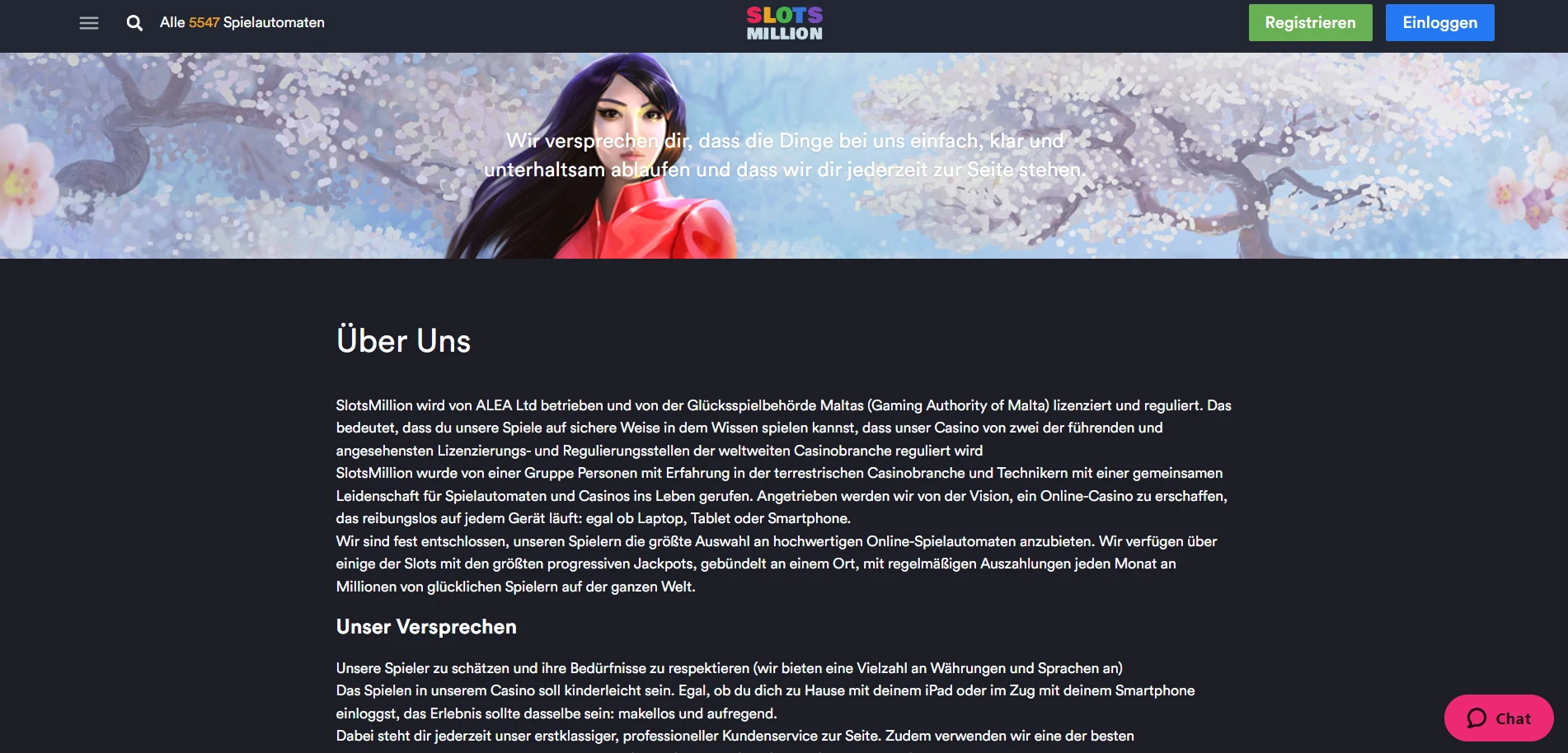 SlotsMillion Casino Screenshot