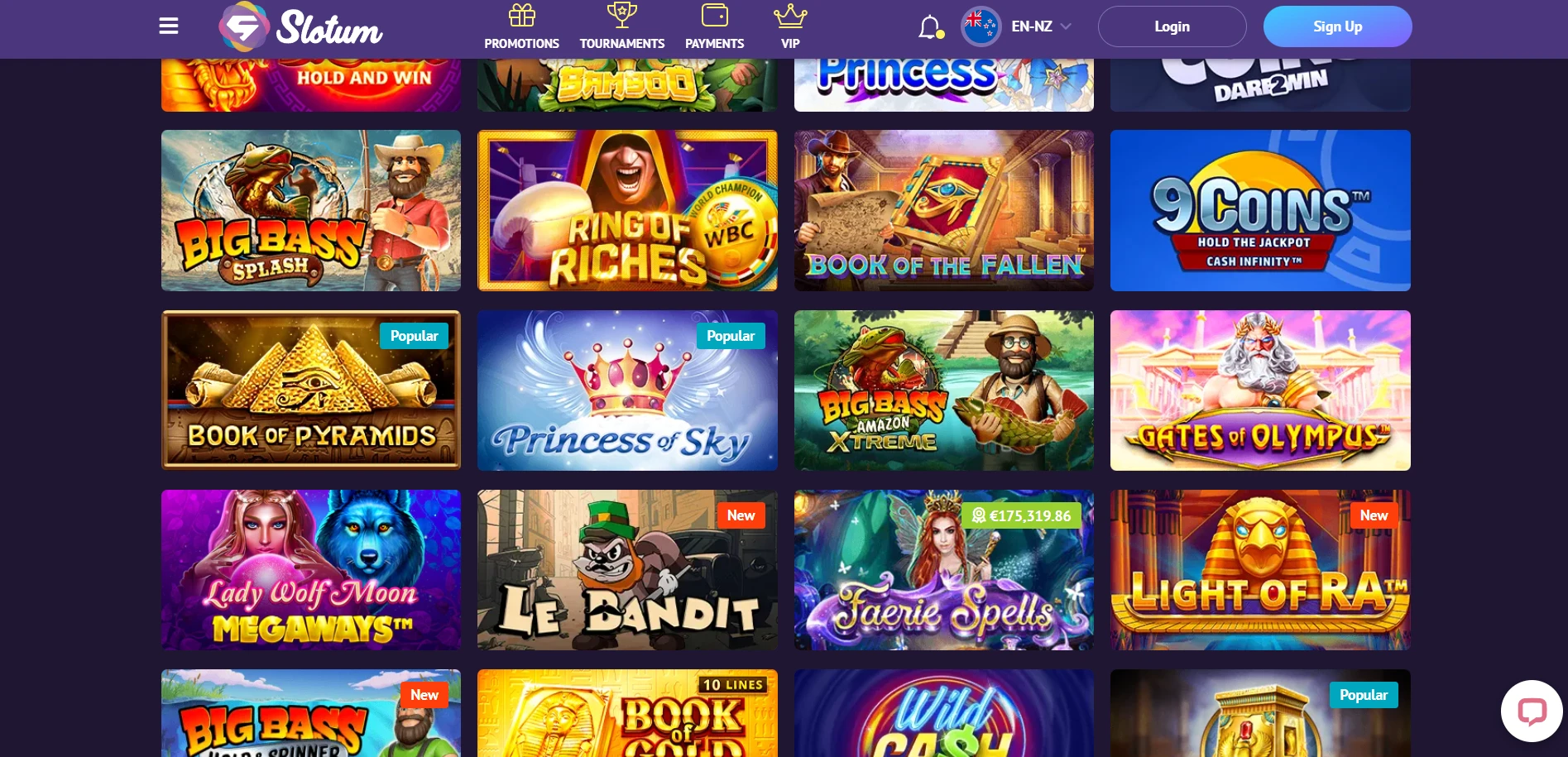 Slotum Casino Screenshot