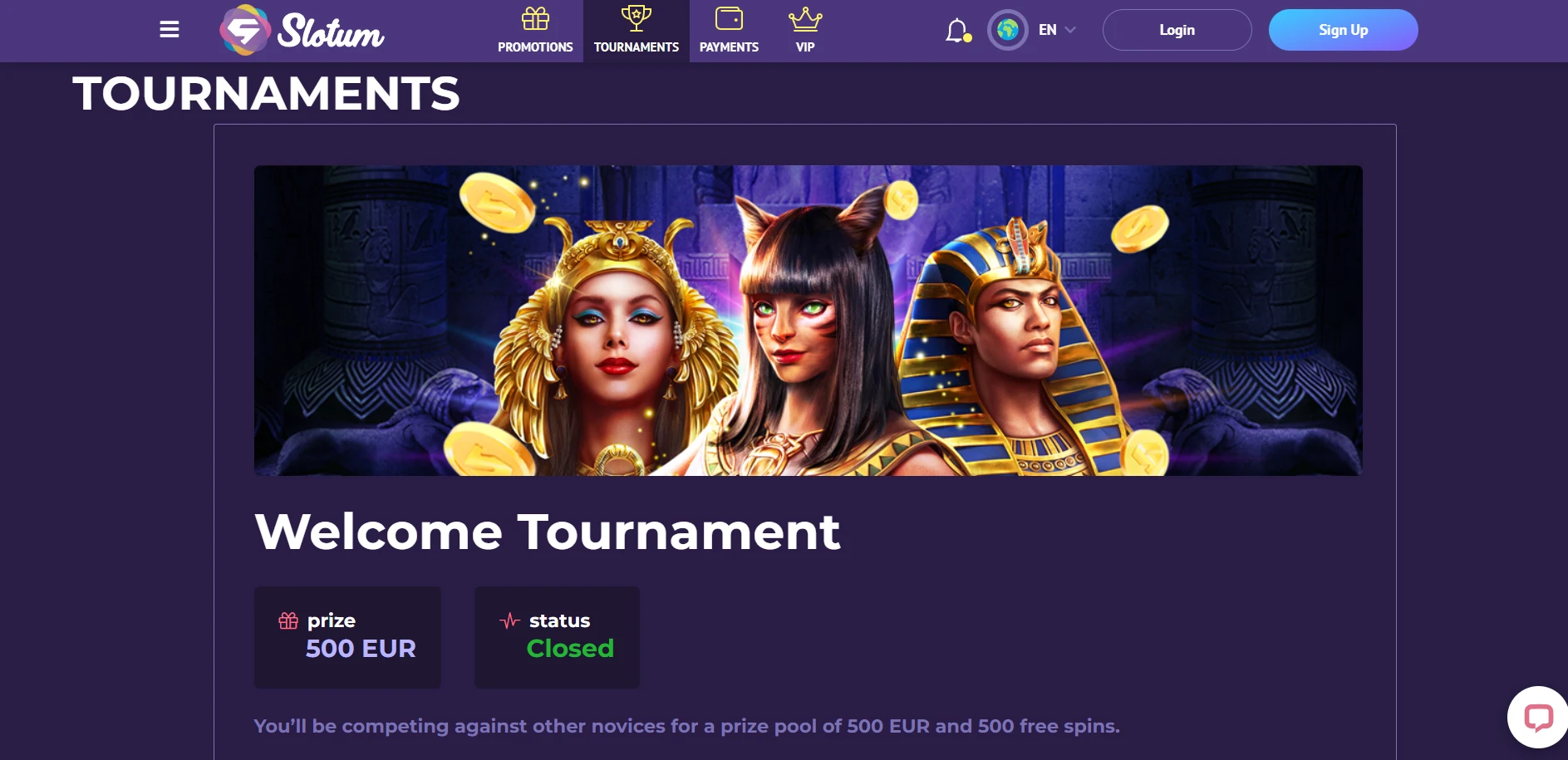 Slotum Casino Screenshot