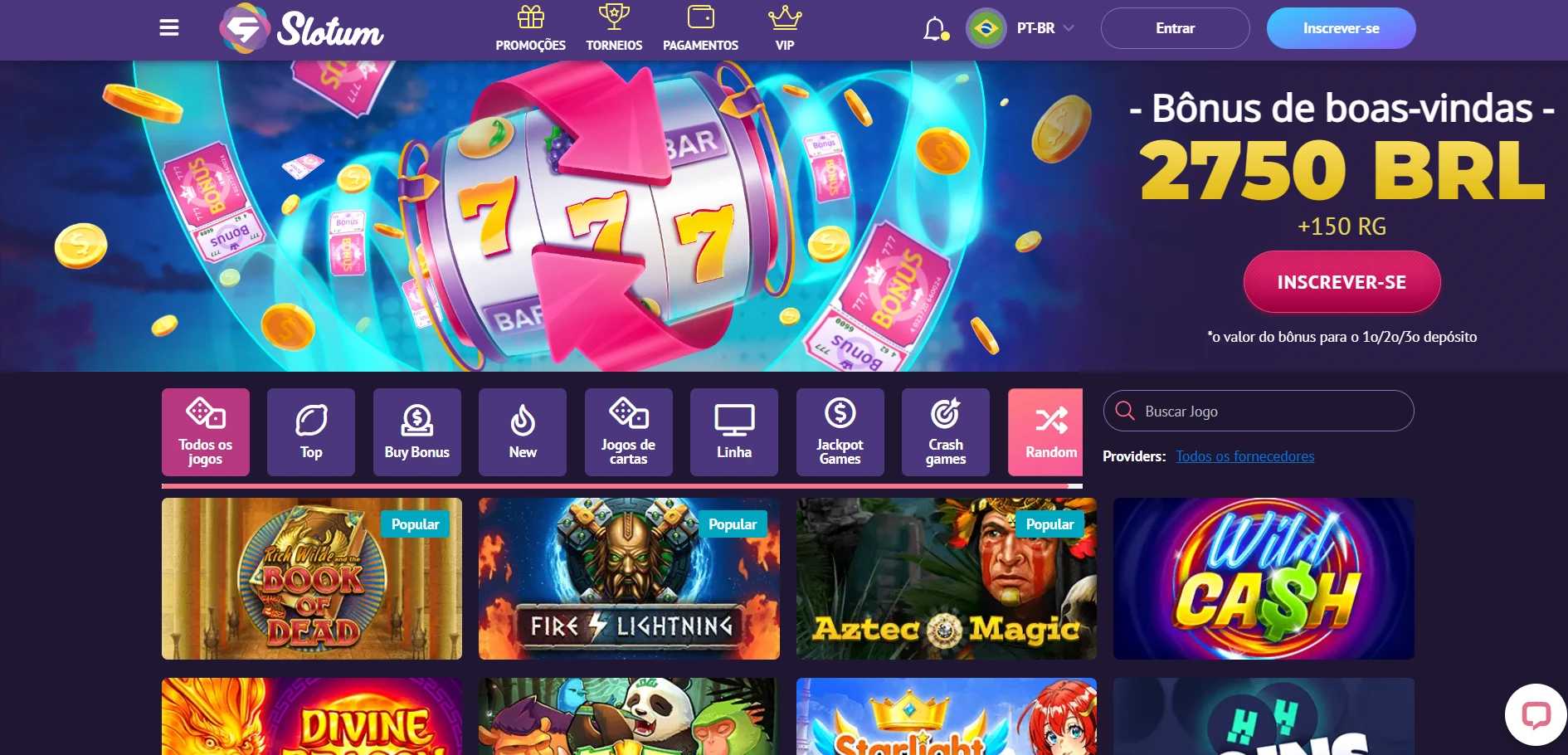 Slotum Casino Screenshot
