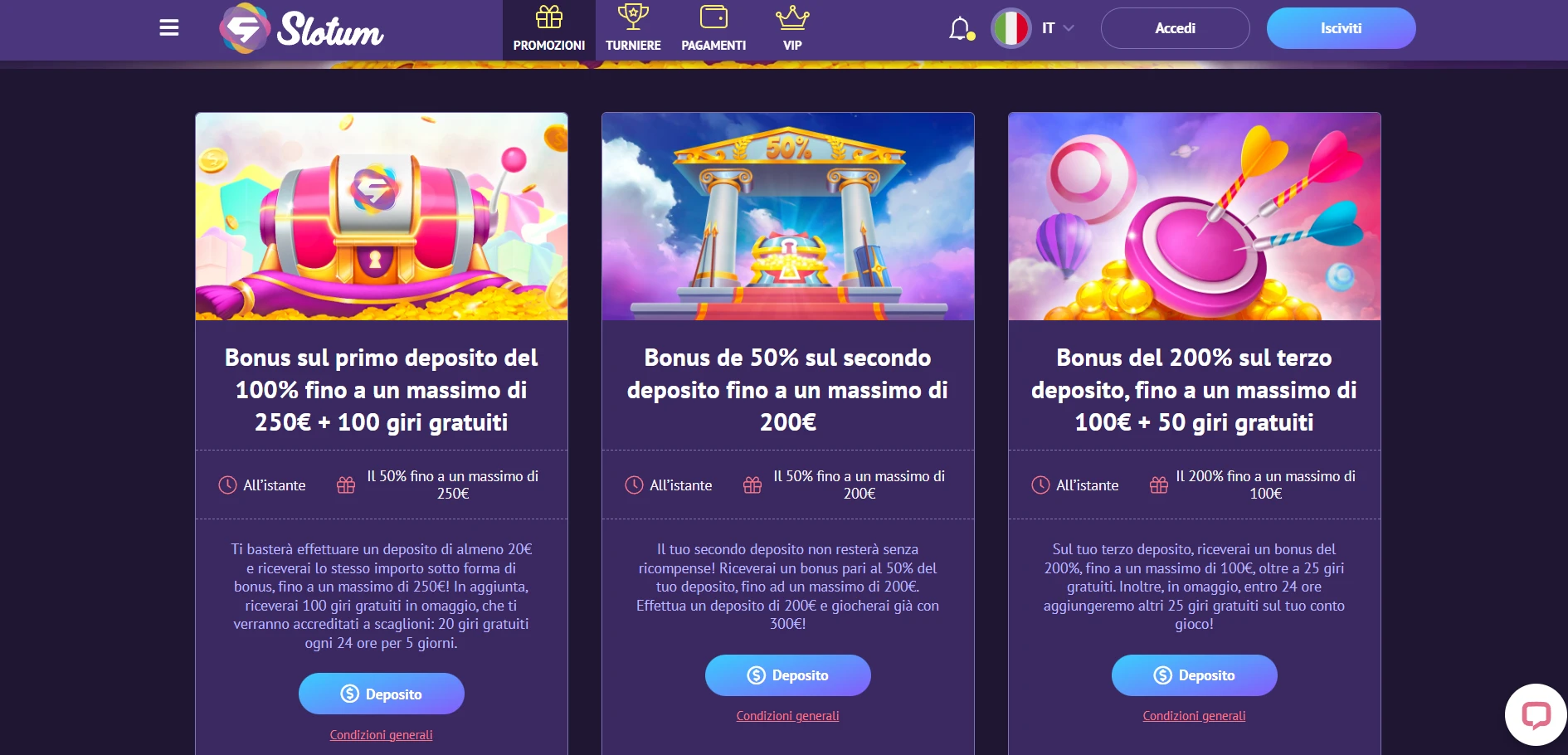 Slotum Casino Screenshot