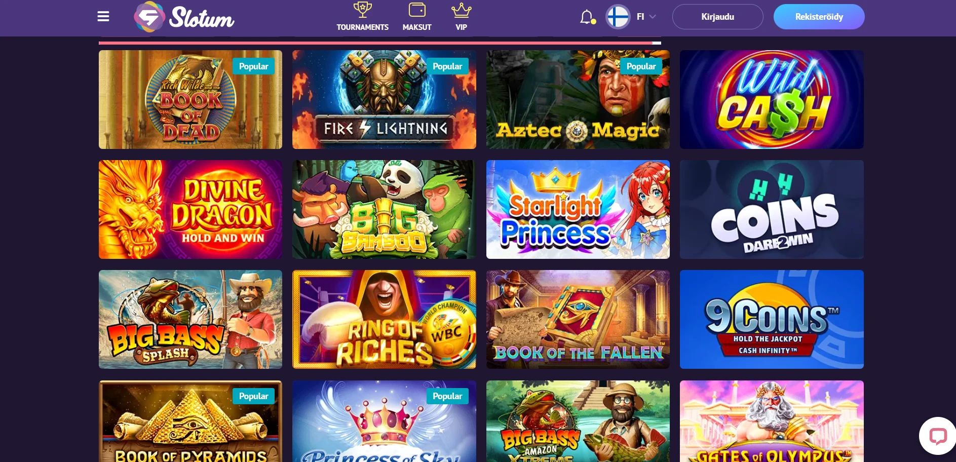 Slotum Casino Screenshot