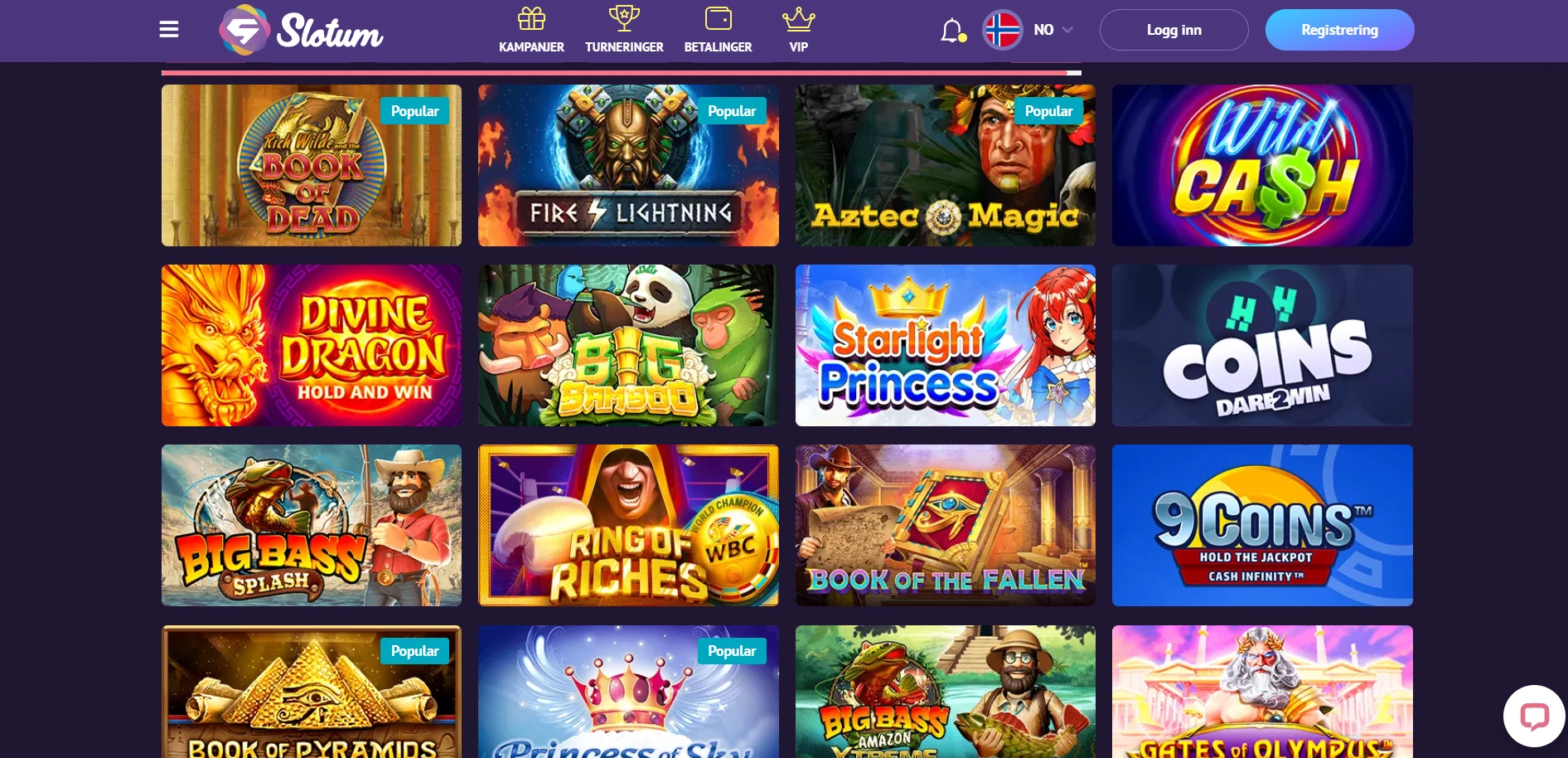 Slotum Casino Screenshot