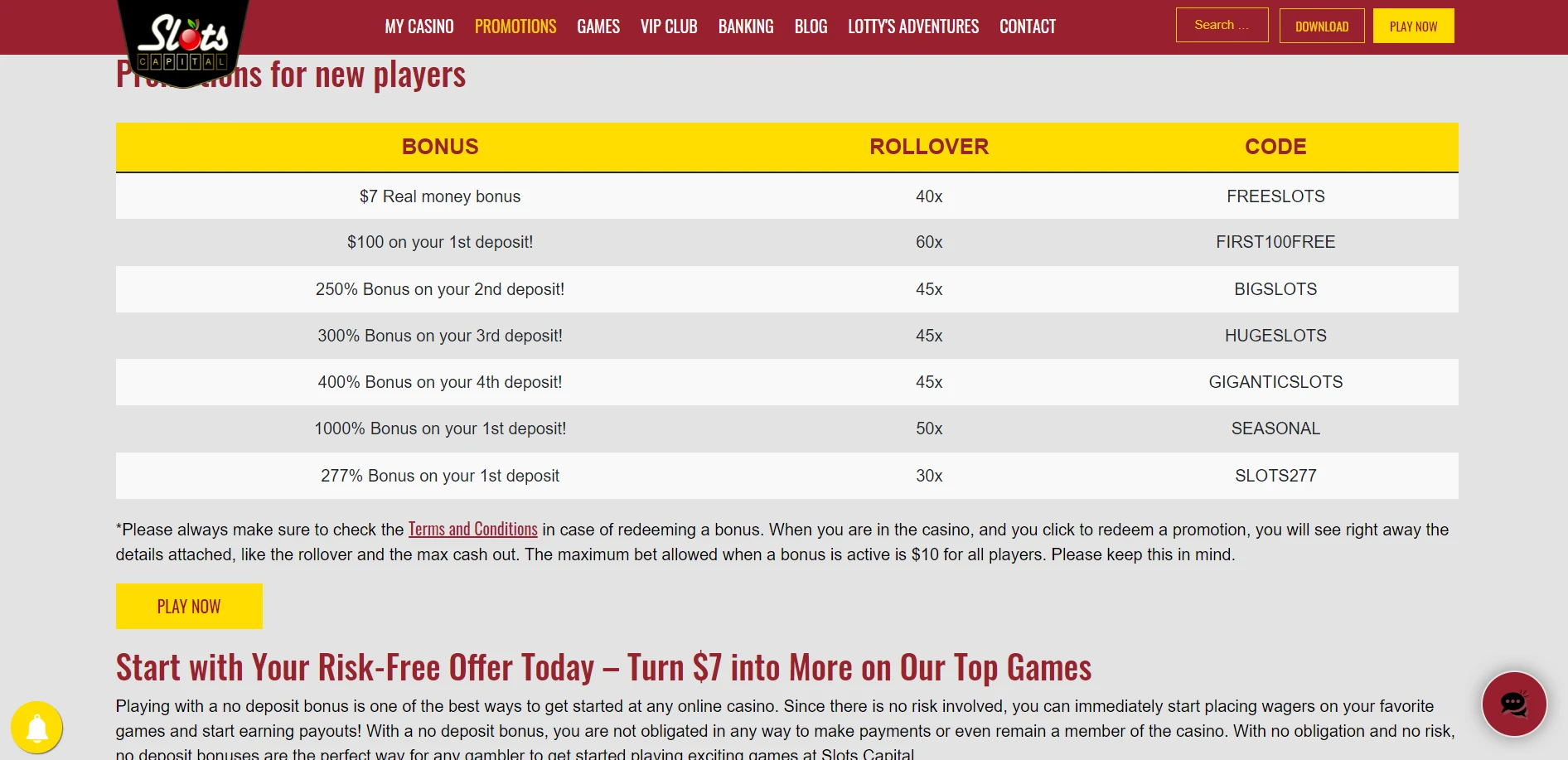 Spartan Slots Casino Screenshot