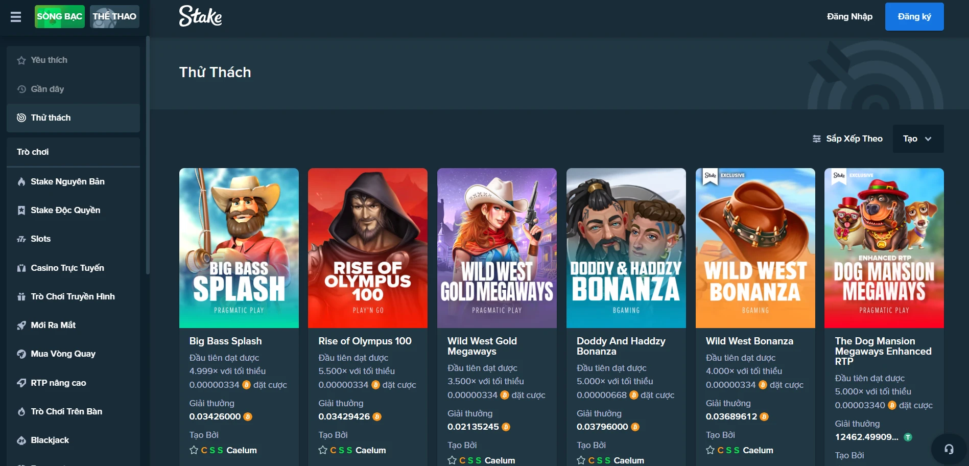 Stake Casino Screenshot